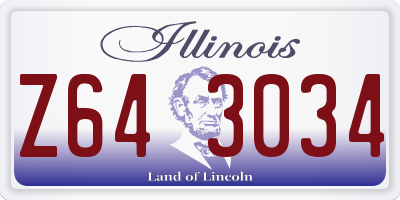 IL license plate Z643034