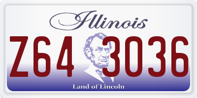 IL license plate Z643036