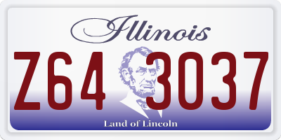 IL license plate Z643037