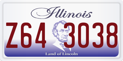 IL license plate Z643038