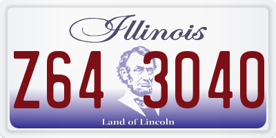 IL license plate Z643040