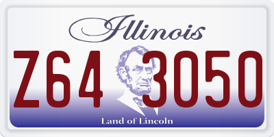 IL license plate Z643050