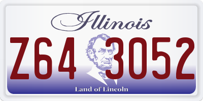 IL license plate Z643052