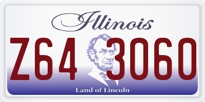 IL license plate Z643060