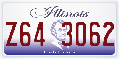 IL license plate Z643062