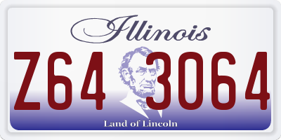 IL license plate Z643064