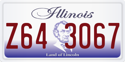 IL license plate Z643067