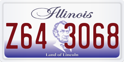 IL license plate Z643068