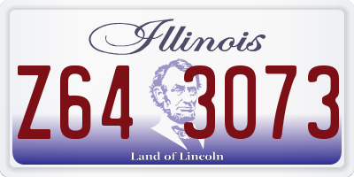 IL license plate Z643073