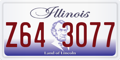 IL license plate Z643077