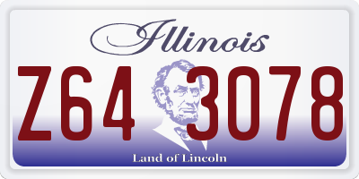 IL license plate Z643078