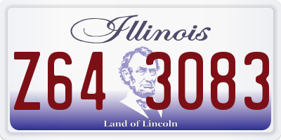 IL license plate Z643083