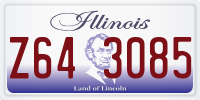 IL license plate Z643085