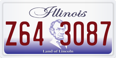 IL license plate Z643087