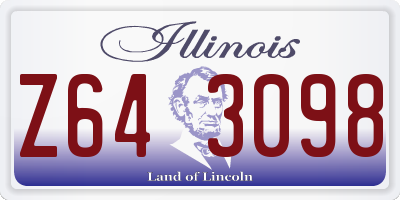 IL license plate Z643098