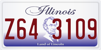 IL license plate Z643109