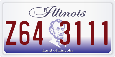IL license plate Z643111