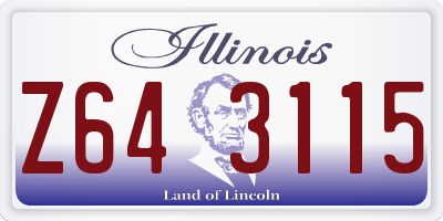 IL license plate Z643115