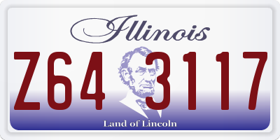 IL license plate Z643117