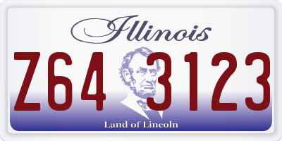 IL license plate Z643123