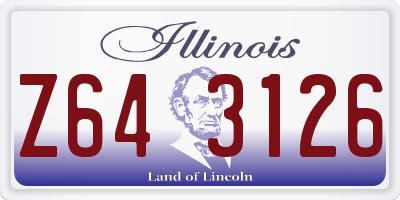 IL license plate Z643126