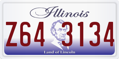 IL license plate Z643134