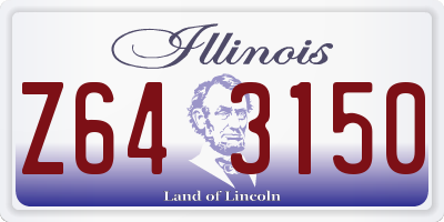 IL license plate Z643150