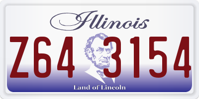 IL license plate Z643154