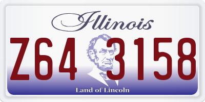 IL license plate Z643158