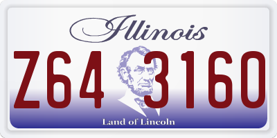 IL license plate Z643160