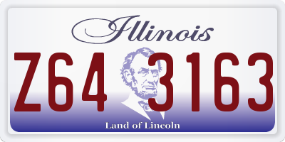 IL license plate Z643163