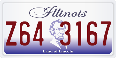 IL license plate Z643167