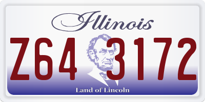 IL license plate Z643172
