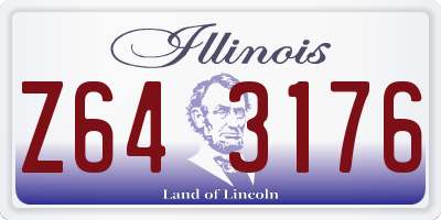 IL license plate Z643176