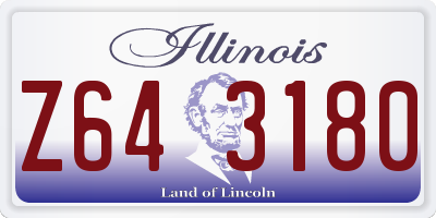 IL license plate Z643180