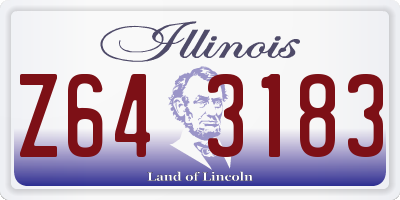 IL license plate Z643183