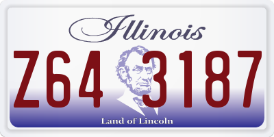 IL license plate Z643187