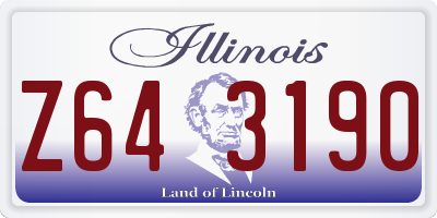 IL license plate Z643190