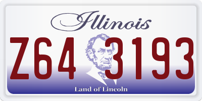 IL license plate Z643193