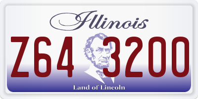 IL license plate Z643200