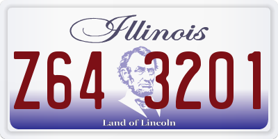 IL license plate Z643201