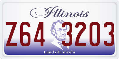 IL license plate Z643203