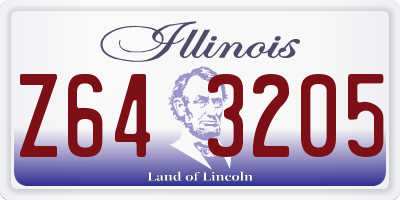 IL license plate Z643205