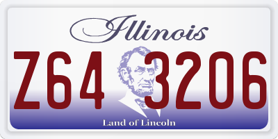 IL license plate Z643206