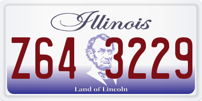IL license plate Z643229