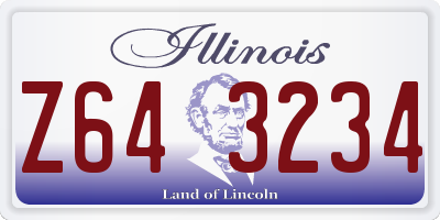 IL license plate Z643234