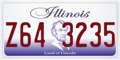 IL license plate Z643235