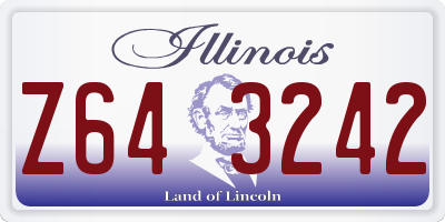 IL license plate Z643242
