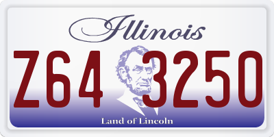 IL license plate Z643250
