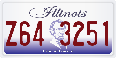 IL license plate Z643251